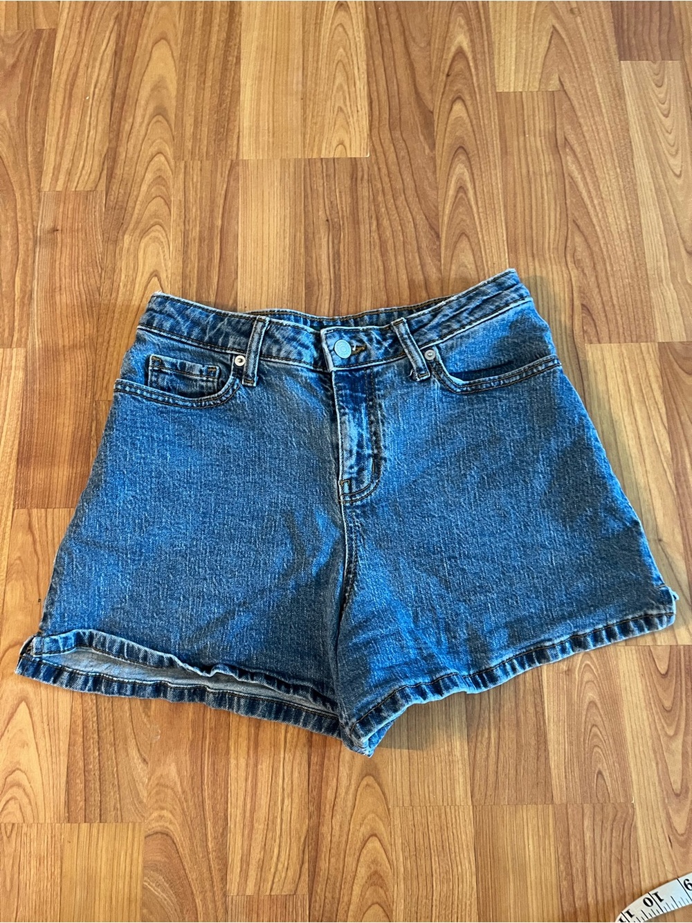 wild fable Dark Blue High-Rise Denim Shorts